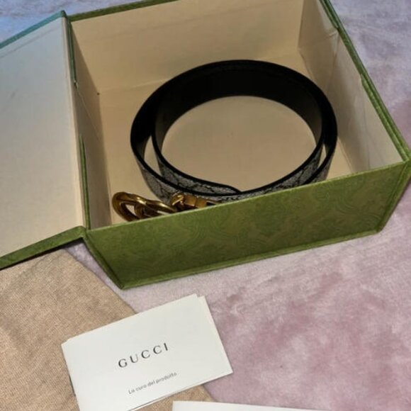 Gucci Double G Reversible Belt Sz 90cm main image 4